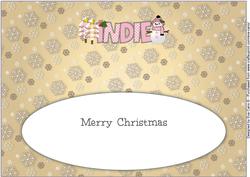 Cute Snowman Indie Large Dl Insert