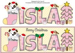 Patch 1st Xmas Isla Large Dl