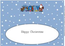 Santa and His Reindeers Rory Large Dl Insert