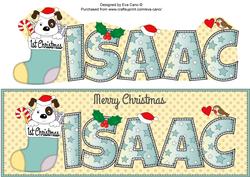 Patch 1st Xmas Isaac Large Dl