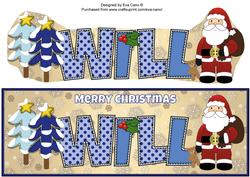 Santa Will Large Dl