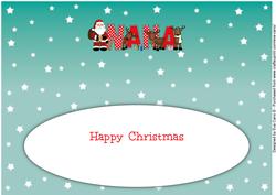 Santa and His Reindeers Nana Large Dl Insert