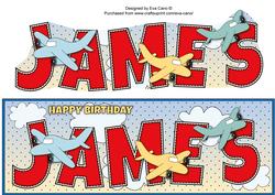 Planes James Large Dl