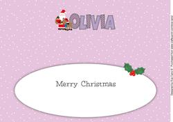 Santa with Rudolf Olivia Large Dl Insert
