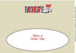 Fathers Day Porsche Large Dl Insert