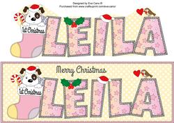 Patch 1st Xmas Leila Large Dl