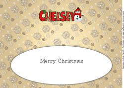 Cute Snowman Chelsey Large Dl Insert