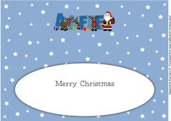 Santa and His Reindeers Alfie Large Dl Insert