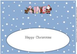 Santa and His Reindeers Aine Large Dl Insert