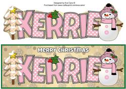 Cute Snowman Kerrie Large Dl
