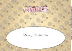 Cute Snowman Kerrie Large Dl Insert