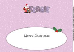 Santa with Rudolf Kerrie Large Dl Insert