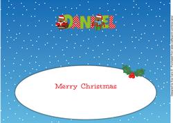 Christmas Owls Daniel Large Dl Insert