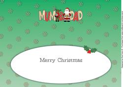 Santa & Rudolf with Presents Mum & Dad Large Dl Insert