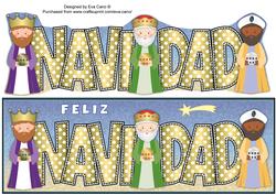 3 Wise Men Navidad Large Dl