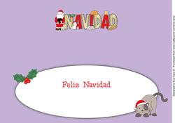Christmas Cats with Santa Navidad Large Dl Insert