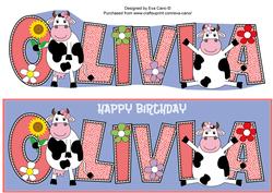 Mad Cows Olivia Large Dl