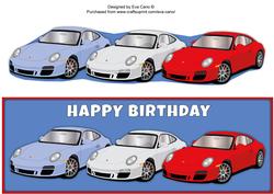 Birthday Porsches Large Dl