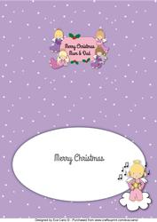 Little Christmas Angels for Mum & Dad Insert