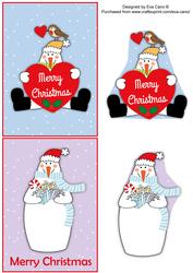 Snowmen Toppers with Quick Decoupage