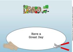 Gardening Dad Large Dl Insert