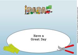 Gardening Papa Large Dl Insert