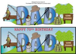 Fishing Dad 70th Large Dl