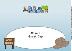 Fishing Dad Large Dl Insert