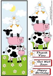 Farm Animal Frolics Large Dl