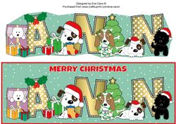 Christmas Dogs Ann Large Dl