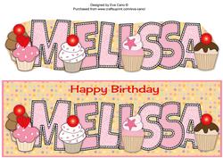 Birthday Cupcakes Melissa Large Dl