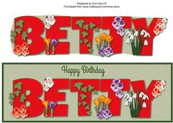 Flowers Betty Large Dl