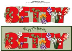 Flowers Betty 80th Large Dl