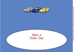 Fathers Day Porsches Large Dl Insert