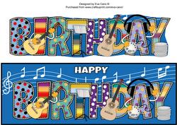 Music Birthday Large Dl