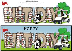 Golf Birthday Large Dl