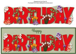 Flowers Birthday Large Dl