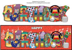 Music & Socks Birthday Large Dl