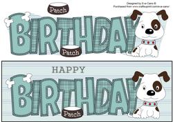 Patch the Dog Birthday Large Dl