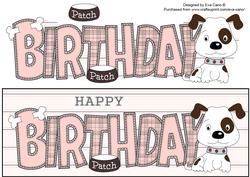 Patch the Dog Birthday Large Dl 3