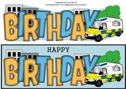 Ambulance Birthday Large Dl
