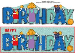 Basketball Birthday Large Dl