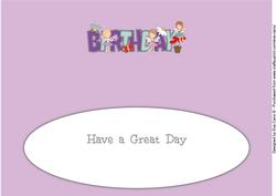 Little Fairies Birthday Large Dl 2 Insert