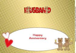 Teddies in Love Husband Large Dl Insert