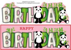 Cute Pandas Birthday Large Dl 3