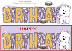 Jazz the Dog Birthday Large Dl 2