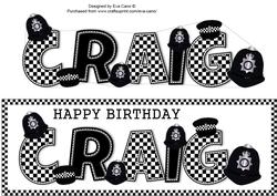 Police Hats Craig Large Dl