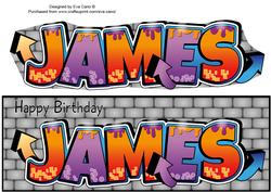 Graffiti James Large Dl