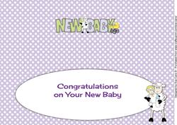 Sheep New Baby (lilac) Large Dl Insert