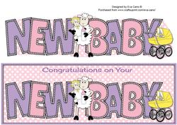 Sheep New Baby (pink) Large Dl